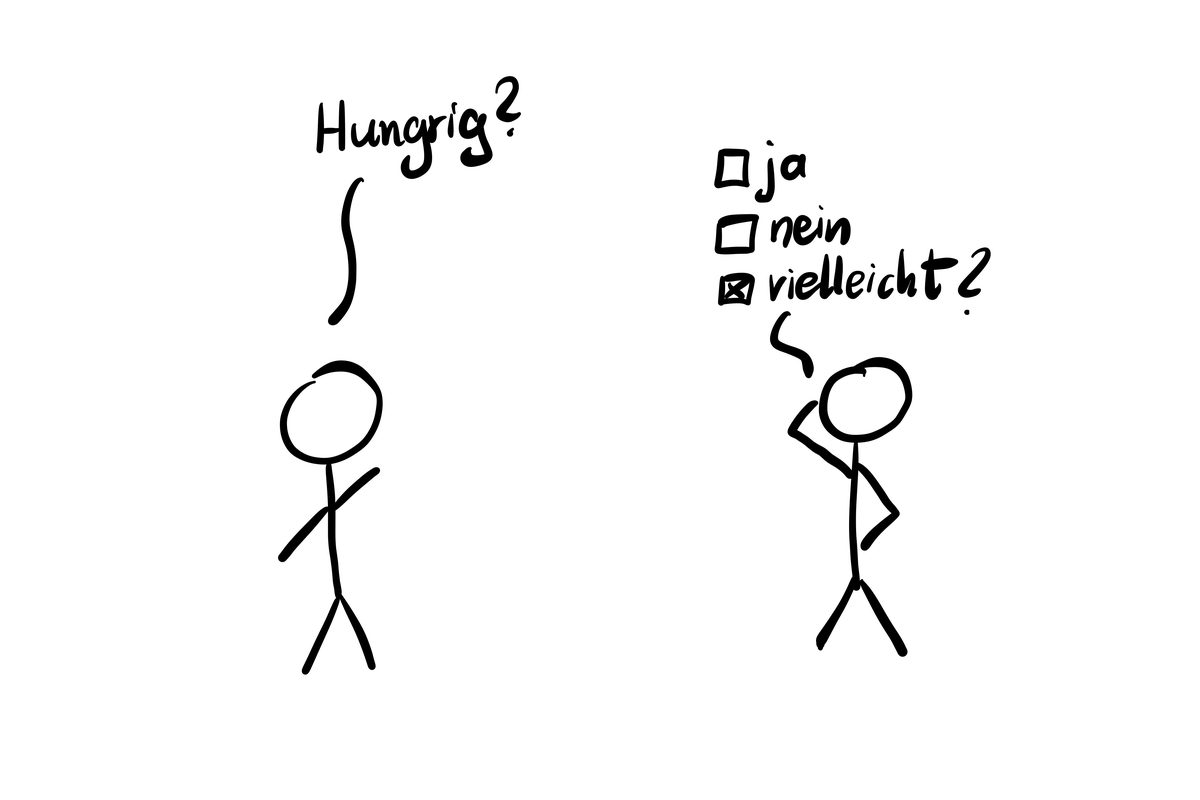 Person vor dem geöffneten Kühlschrank – wann ist man wirklich hungrig?