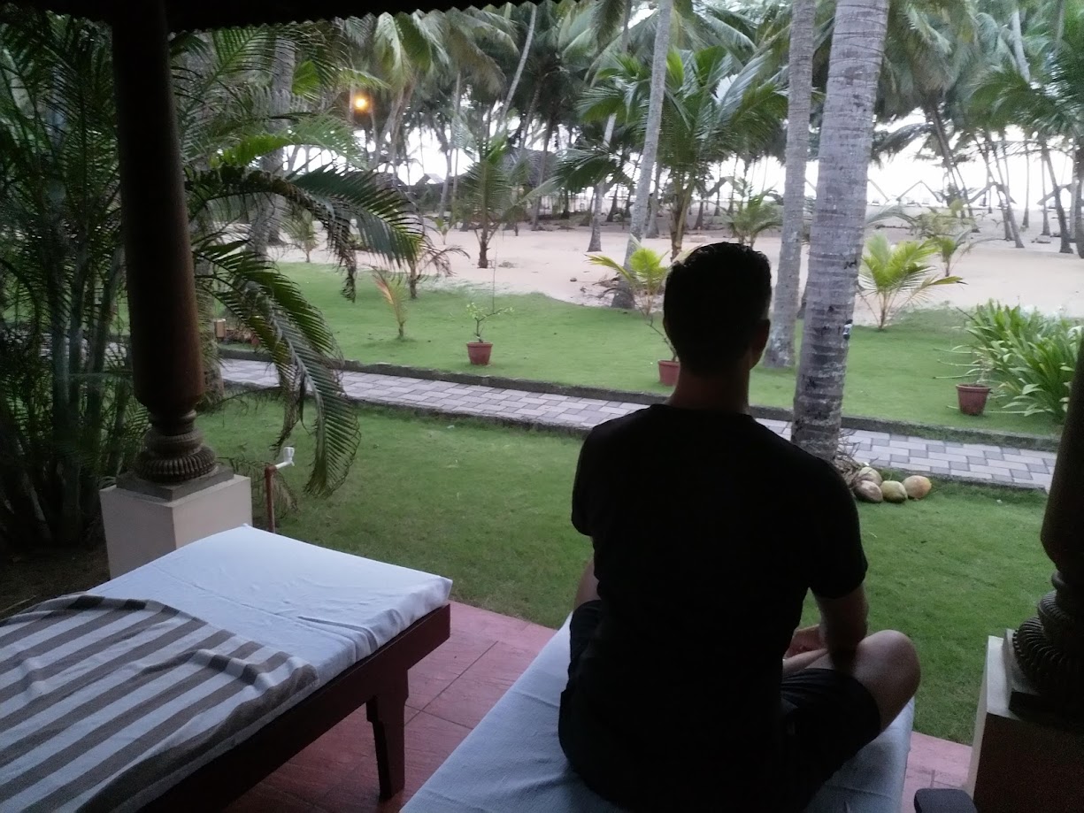 Matthias Breuel während seines Ayurveda-Aufenthalts in Indien, wo die Idee für Agisto entstanden ist